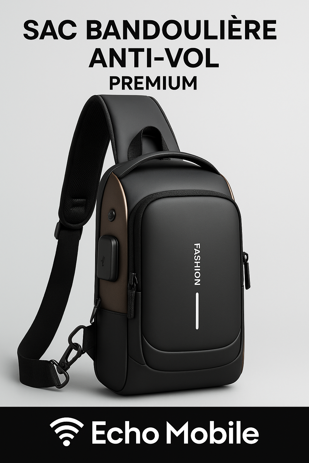 🛡️ Sac Bandoulière Anti-Vol – Gardez Tout, Perdez Rien.